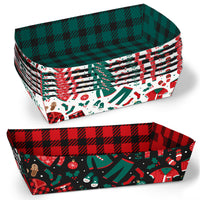Christmas Pajamas Paper Food Trays - 12 Ct