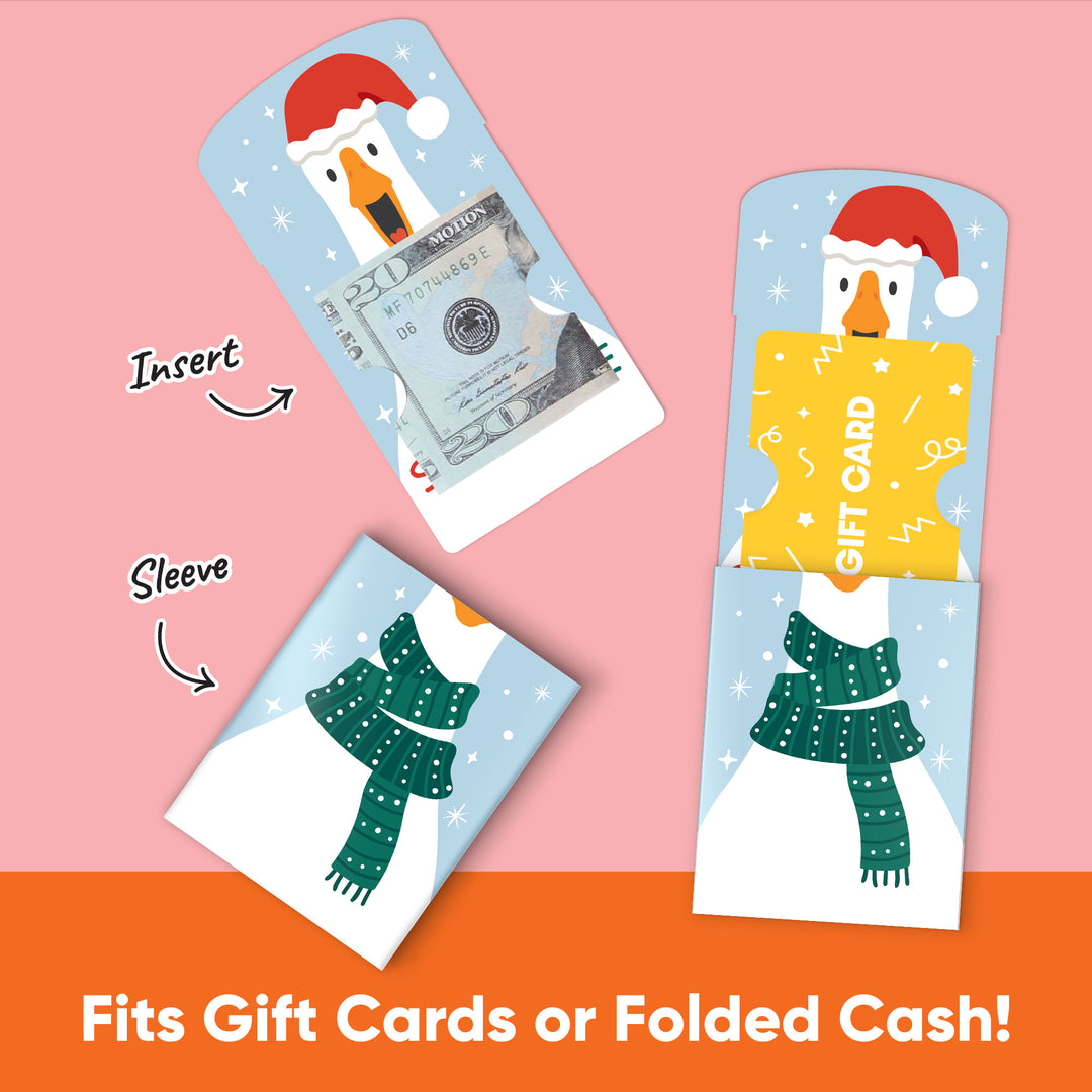 Christmas Silly Goose Nifty Gifty Card Holders - 8 Ct