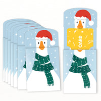 Christmas Silly Goose Nifty Gifty Card Holders - 8 Ct