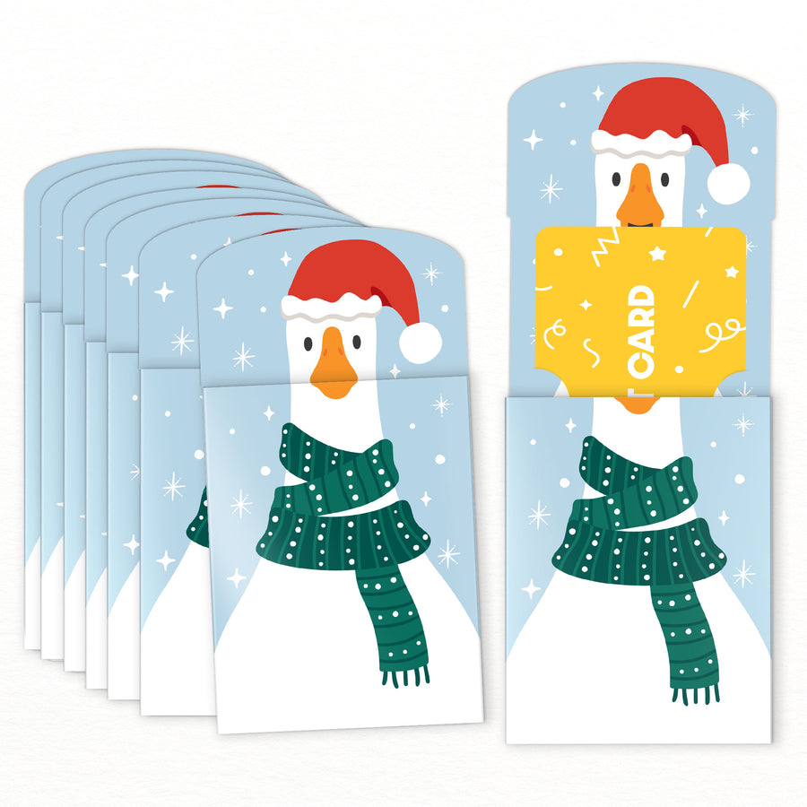 Christmas Silly Goose Nifty Gifty Card Holders - 8 Ct