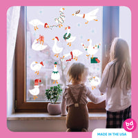 Christmas Silly Goose Window Clings