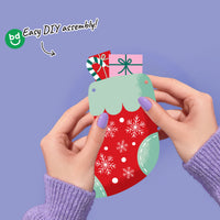 Christmas Stockings Garland Banner - 15 Pc