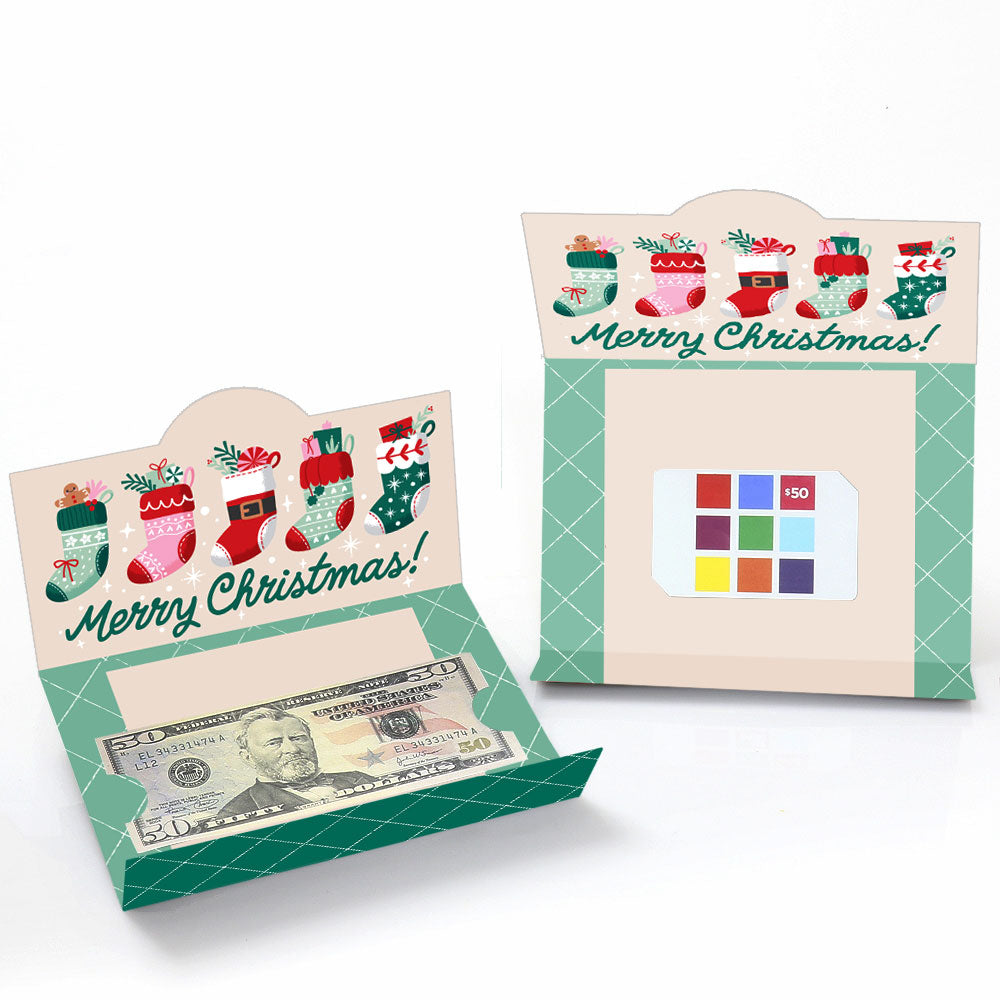 Christmas Stockings Money and Gift Card Holders 8 - Ct