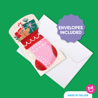 Christmas Stockings Nifty Gifty Card Holders - 8 Ct