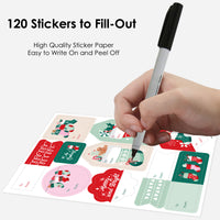 Christmas Stockings To and From Stickers - 12 Sheets