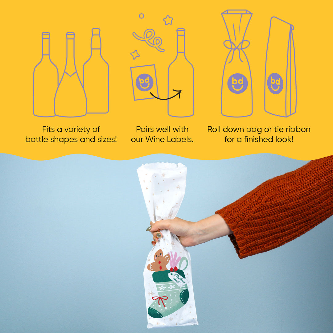 Wine Bags - Christmas Stockings
