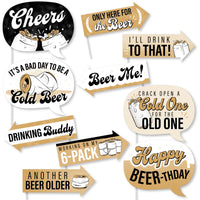 Cold One for the Old One Funny Photo Props - 10 Ct