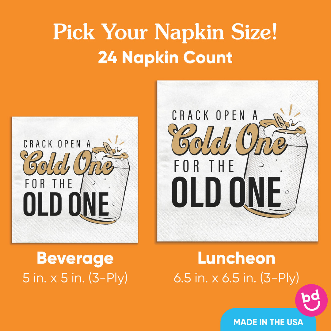 Napkins - Cold One for the Old One - 24 Ct