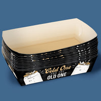 Cold One for the Old One Paper Food Trays - 12 Ct