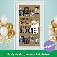 Cold One for the Old One Kraft Photo Banner