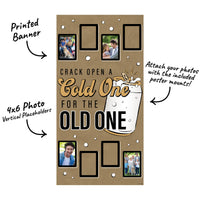 Cold One for the Old One Kraft Photo Banner