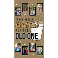 Cold One for the Old One Kraft Photo Banner