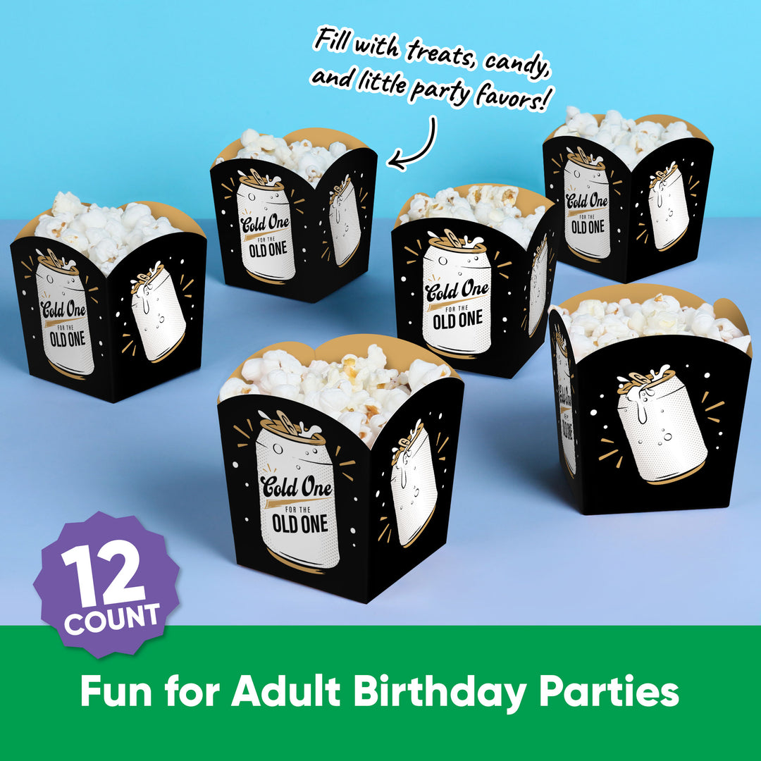 Cold One for the Old One Treat Boxes - 12 Ct