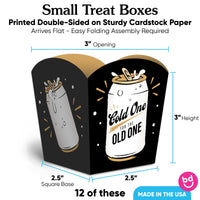 Cold One for the Old One Treat Boxes - 12 Ct