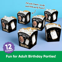 Custom Face Cold One for the Old One Treat Boxes - 12 Ct