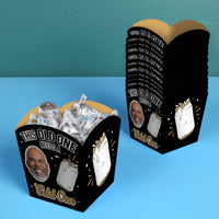 Custom Face Cold One for the Old One Treat Boxes - 12 Ct