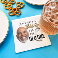 Custom Face Napkins - Cold One for the Old One - 50 Ct