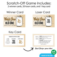 Cold One for the Old One Scratch Off Cards Game - 22 Ct