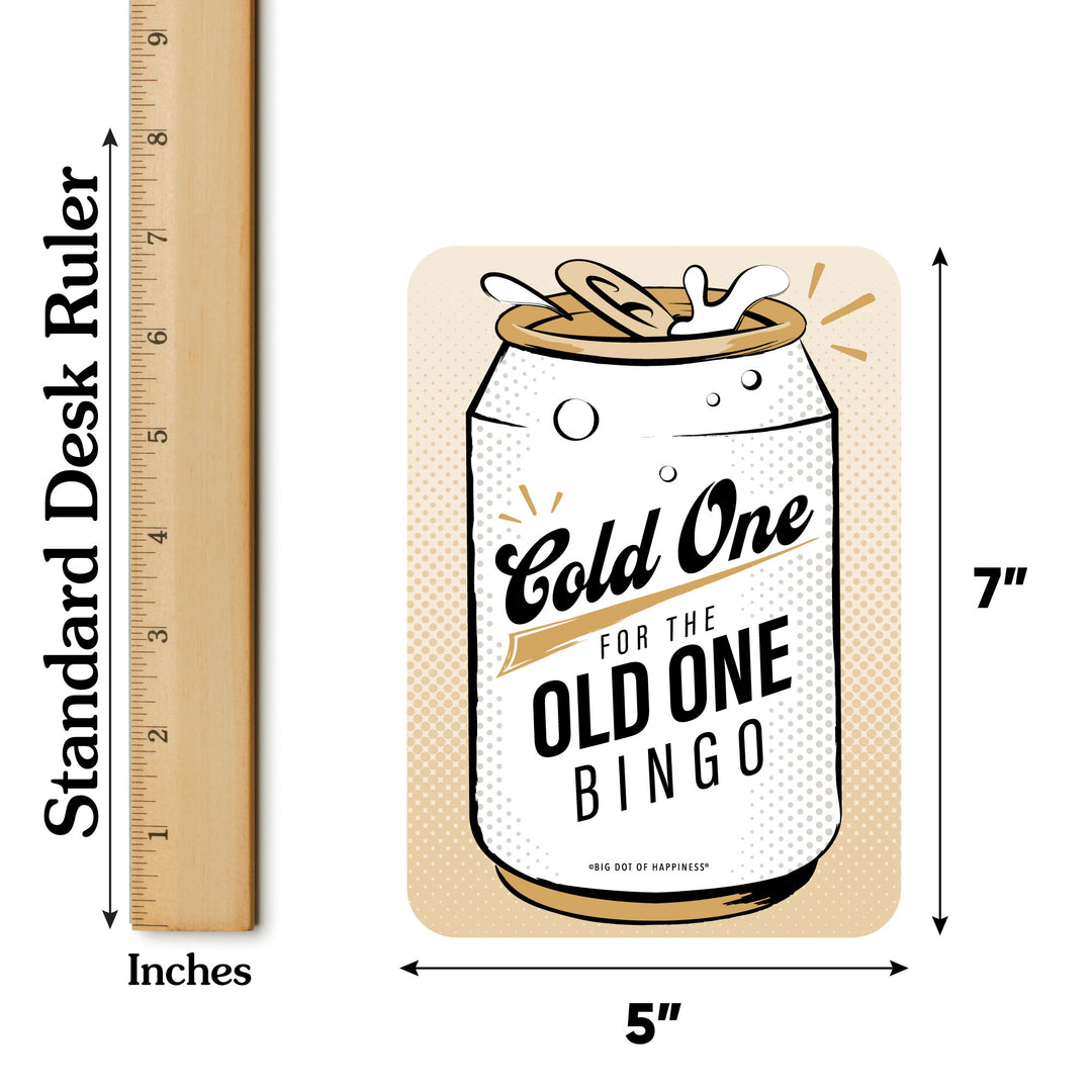 Cold One for the Old One Bingo Game - 18 Ct