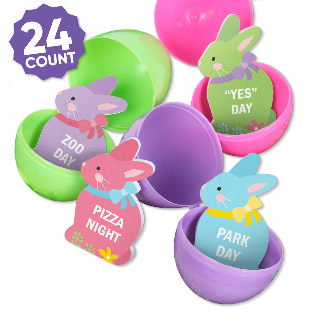 Colorful Easter Egg Hunt Tokens 24ct reusable reward fillers