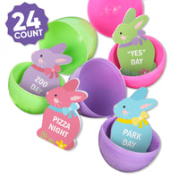 Colorful Easter Egg Hunt Tokens 24ct reusable reward fillers