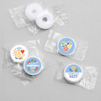 Colorful Grandparents Day Candy Stickers - 1 Sheet of 108
