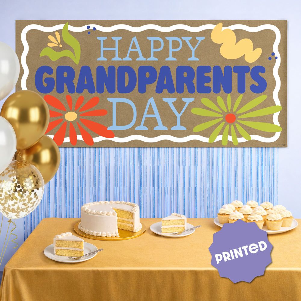 Colorful Grandparents Day Kraft Banner