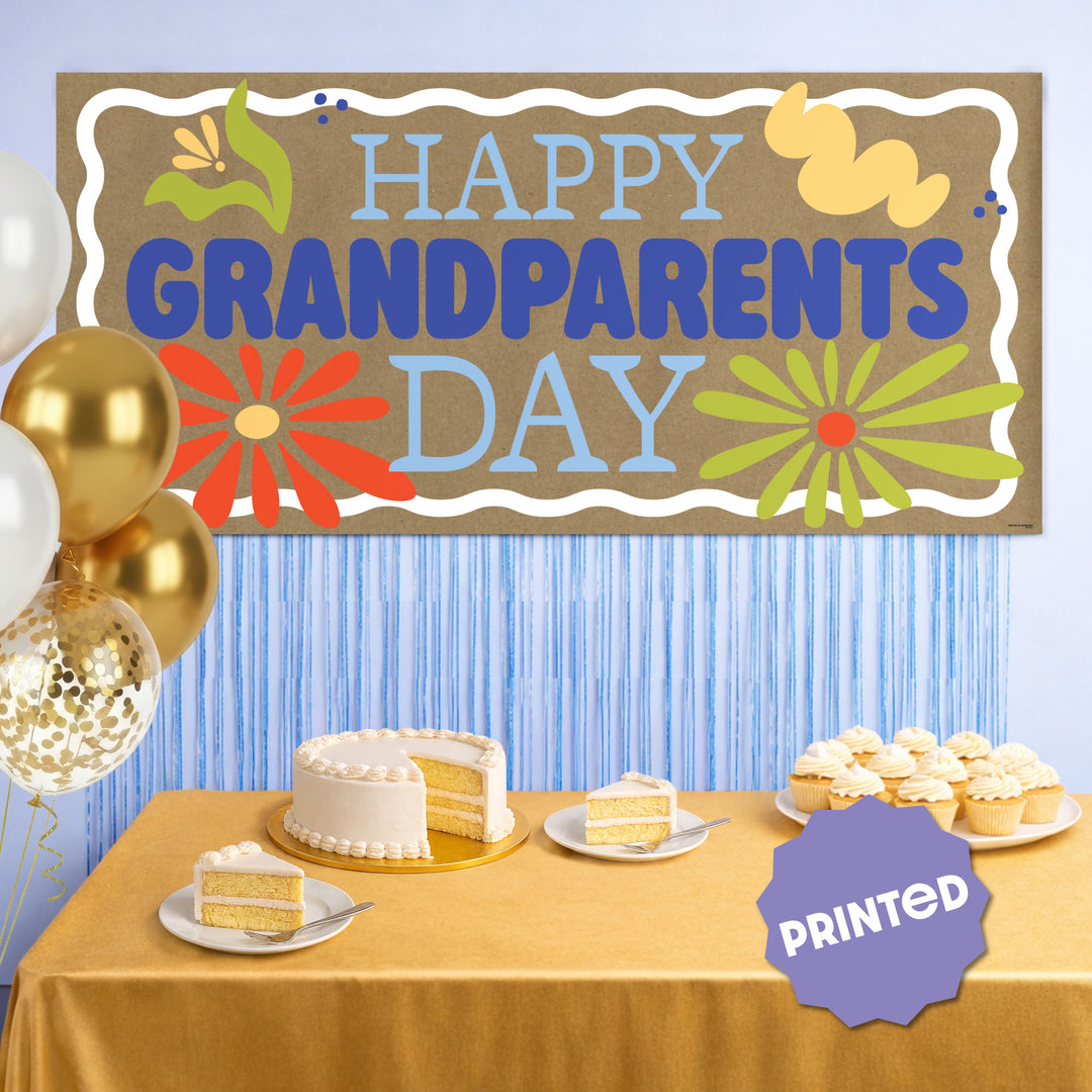 Colorful Grandparents Day Kraft Banner