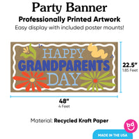 Colorful Grandparents Day Kraft Banner