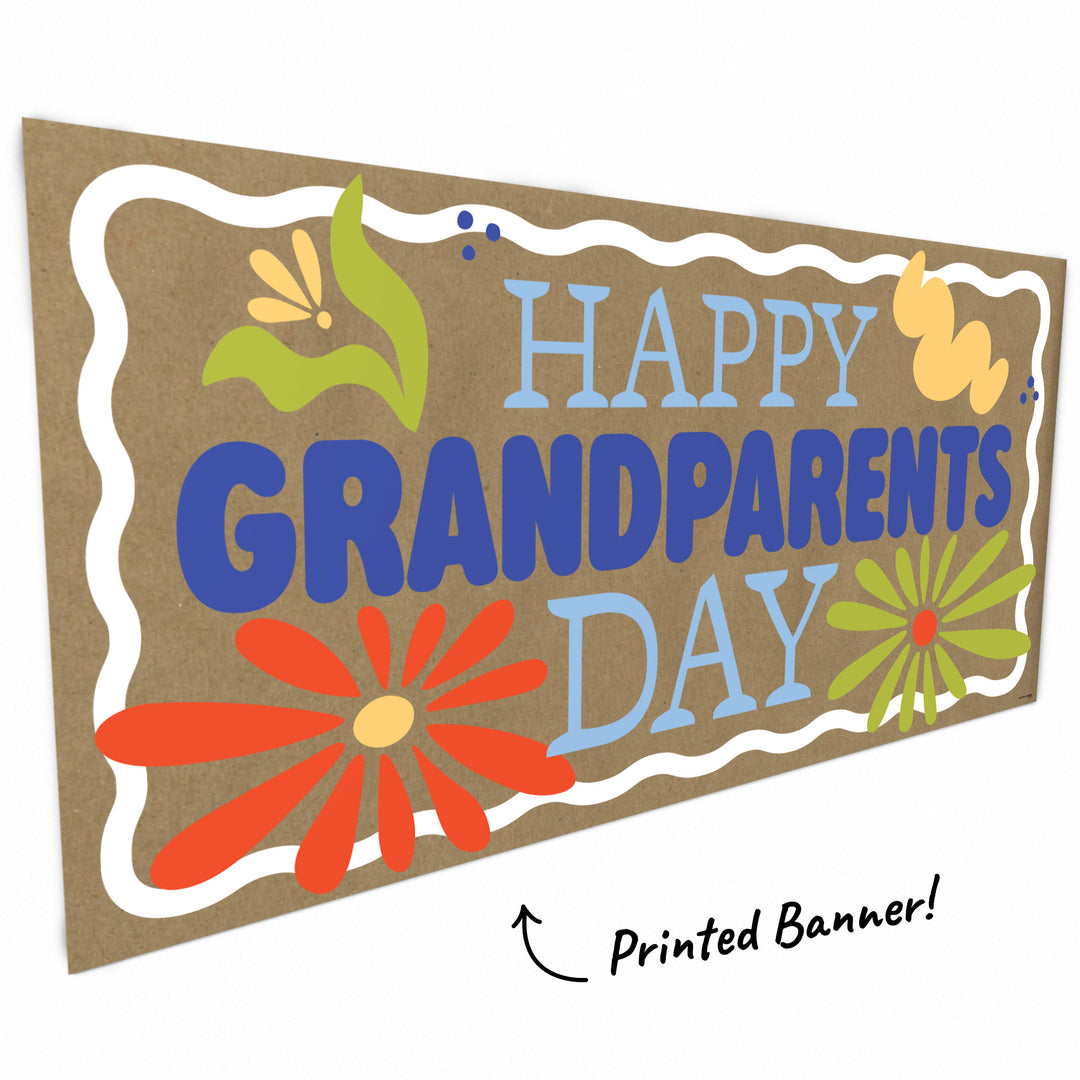 Colorful Grandparents Day Kraft Banner