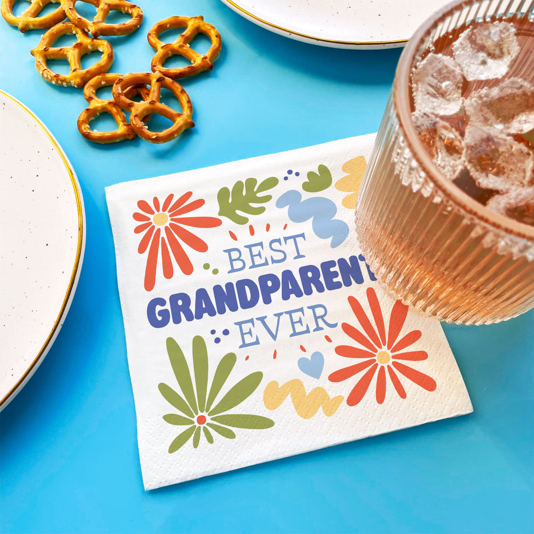 Napkins - Colorful Grandparents Day - 24 Ct