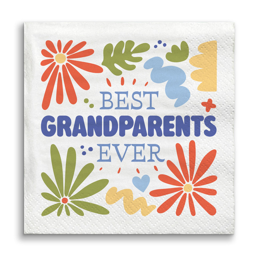 Napkins - Colorful Grandparents Day - 24 Ct