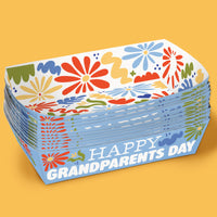Colorful Grandparents Day Paper Food Trays - 12 Ct