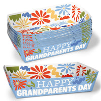 Colorful Grandparents Day Paper Food Trays - 12 Ct