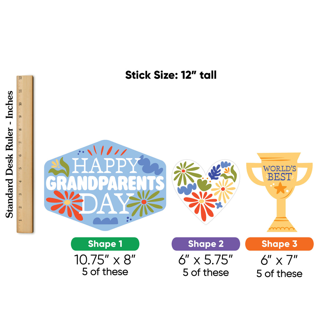 Colorful Grandparents Day Table Toppers - 15 Ct