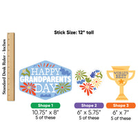 Colorful Grandparents Day Table Toppers - 15 Ct
