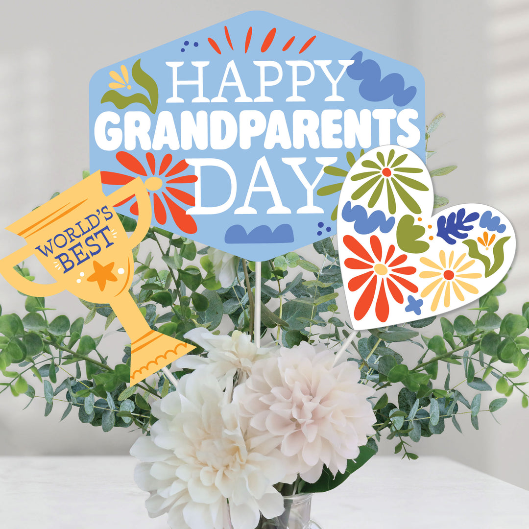Colorful Grandparents Day Table Toppers - 15 Ct