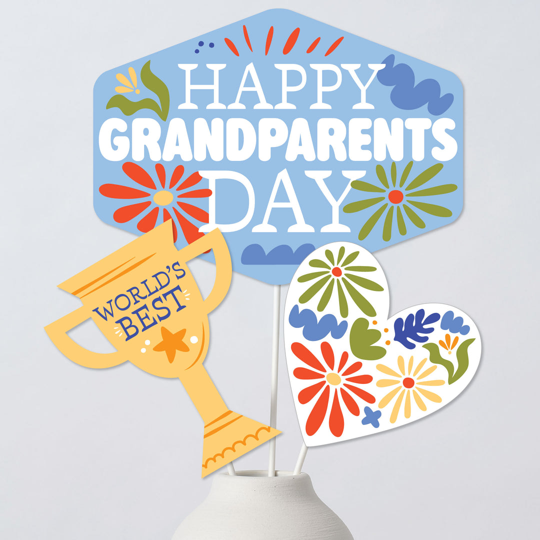 Colorful Grandparents Day Table Toppers - 15 Ct