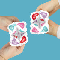 Colorful Hearts Fortune Tellers - 12 Ct