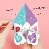 Colorful Hearts Fortune Tellers - 12 Ct
