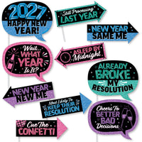 Colorful New Year Funny Photo Props - 10 Ct