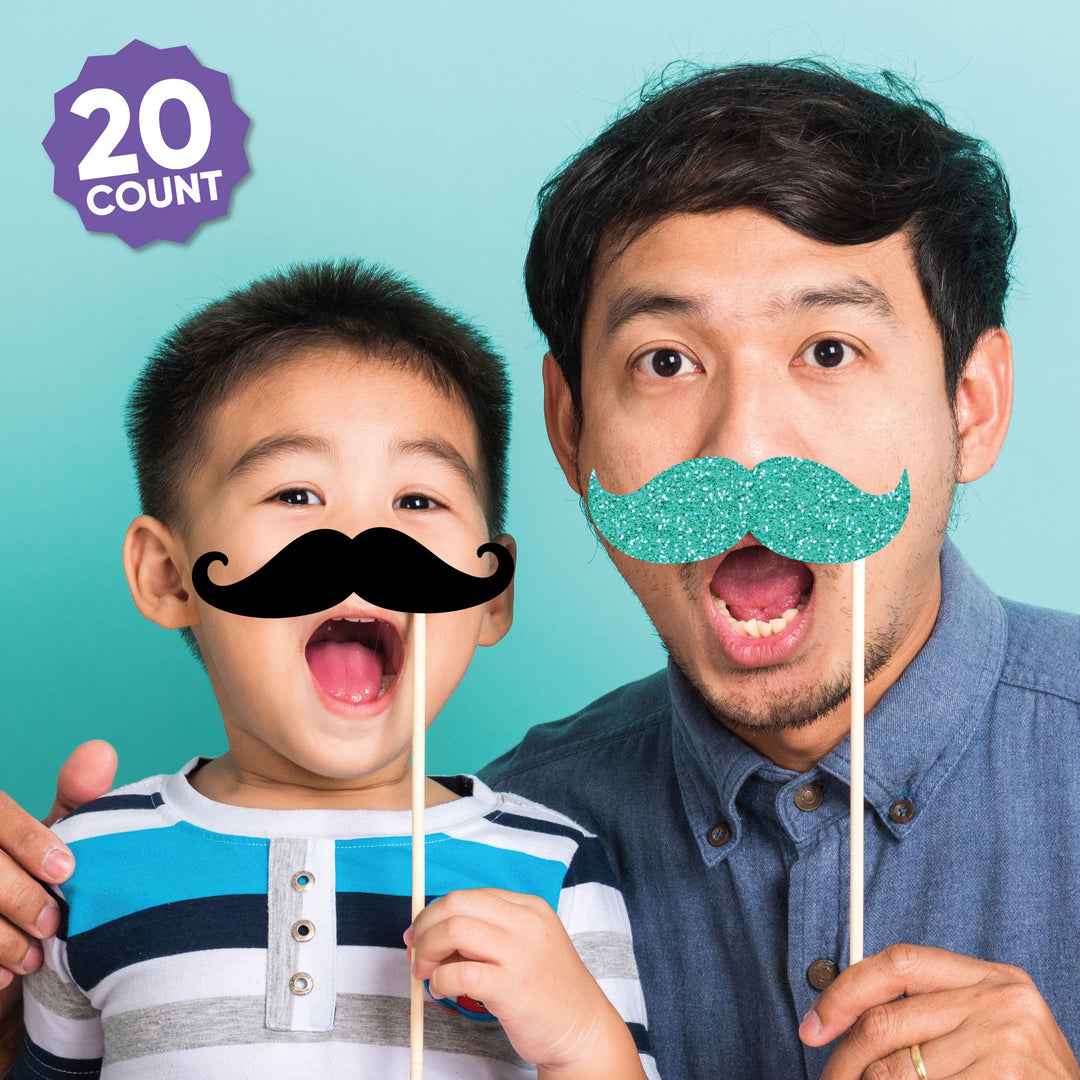 Colorful New Year 2026 Photo Props - 20 Ct