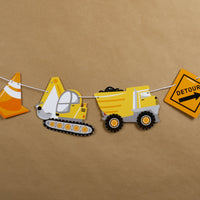 Construction Garland Banner - 15 Pc