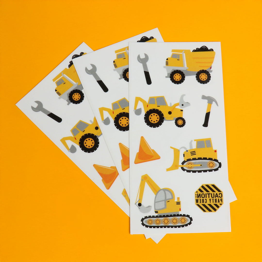 Dig It - Construction Temporary Tattoos - 96 Ct