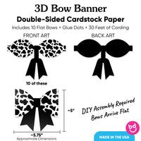 Cow Print - 3D Bow Banner