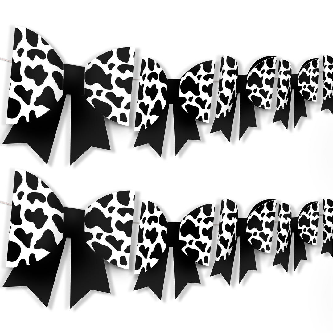 Cow Print - 3D Bow Banner