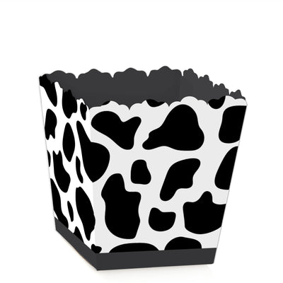 Cow Print - Party Mini Favor Boxes - Farm Animal Party Treat Candy Boxes - Set of 12