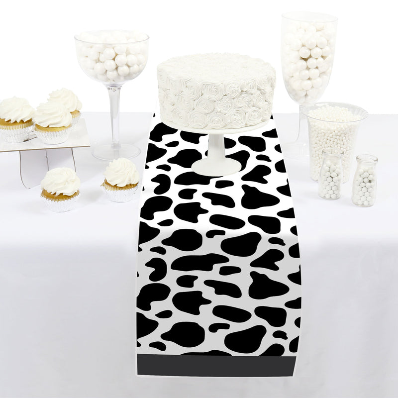 Cow Print - Petite Farm Animal Party Paper Table Runner - 12 x 60 inches