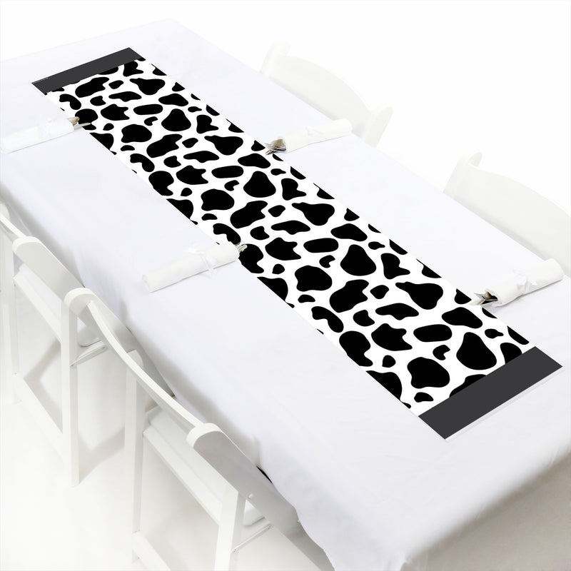 Cow Print - Petite Farm Animal Party Paper Table Runner - 12 x 60 inches