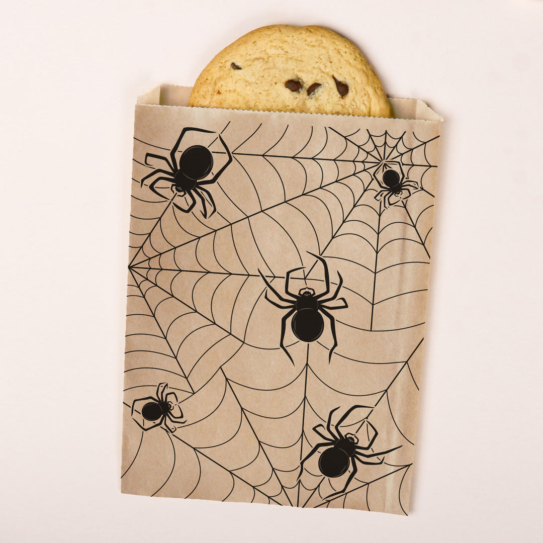 Paper Treat Bags - Creepy Spiders - 25 Ct